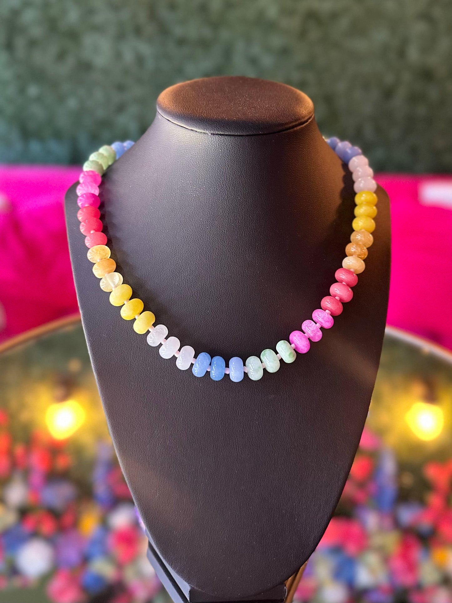 Semi-Precious Stone Beaded Necklace