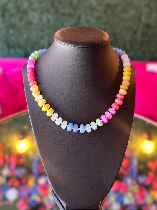 Semi-Precious Stone Beaded Necklace