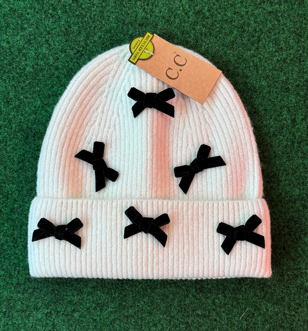 Velvet Bow CC Beanies