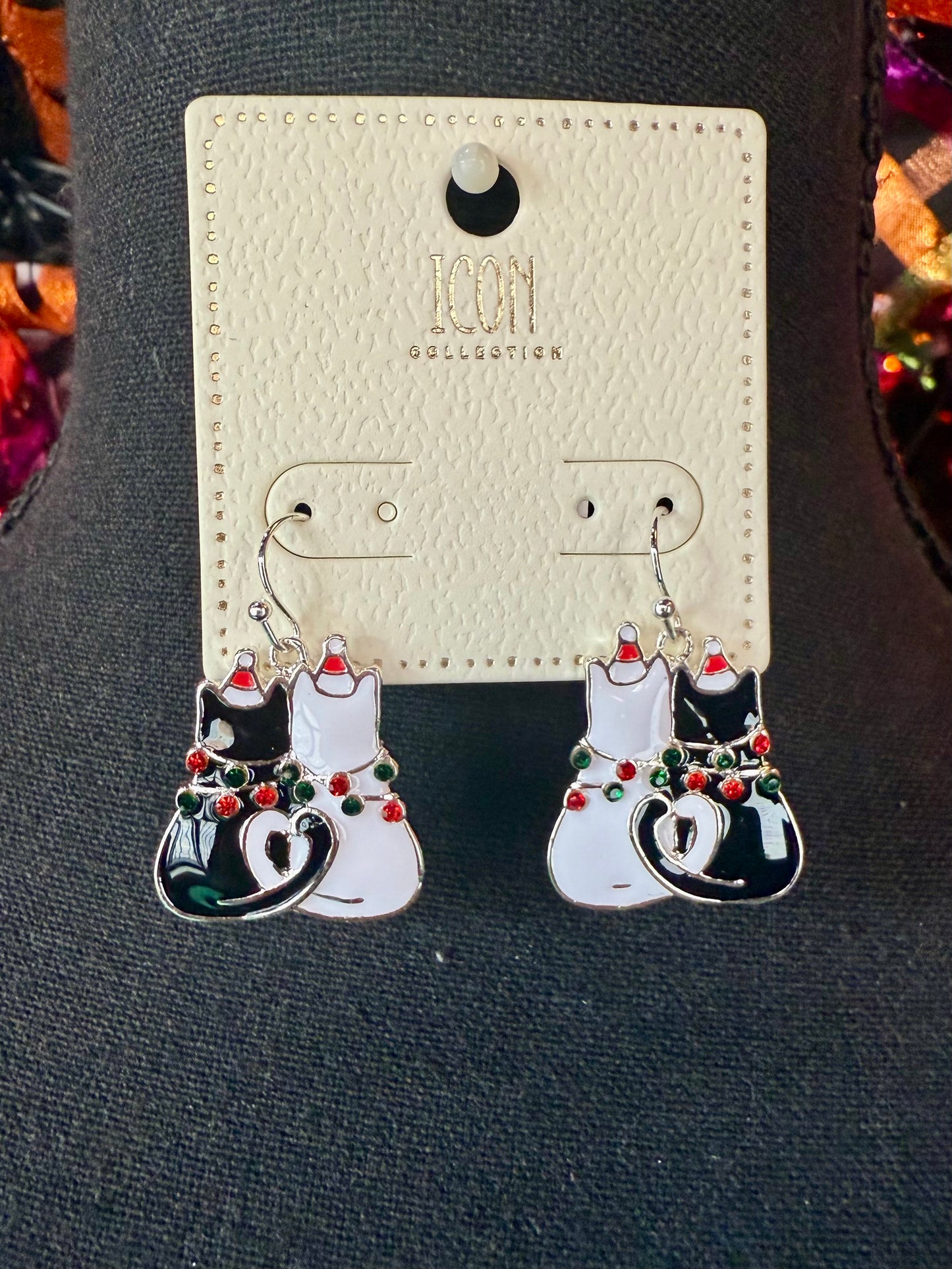 Christmas Double Cat Dangles