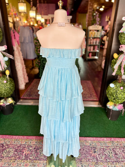Ocean Whisper Maxi Dress