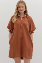 Load image into Gallery viewer, Clay Bubble Sleeve Mini Dress
