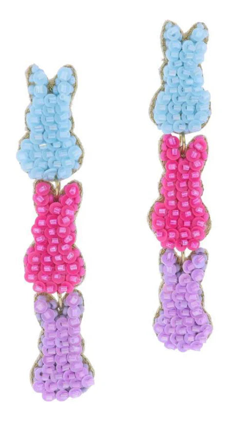 Three Tier Peep Earrings