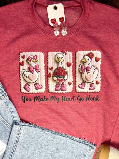 You Make My Heart Go Honk Sweatshirt