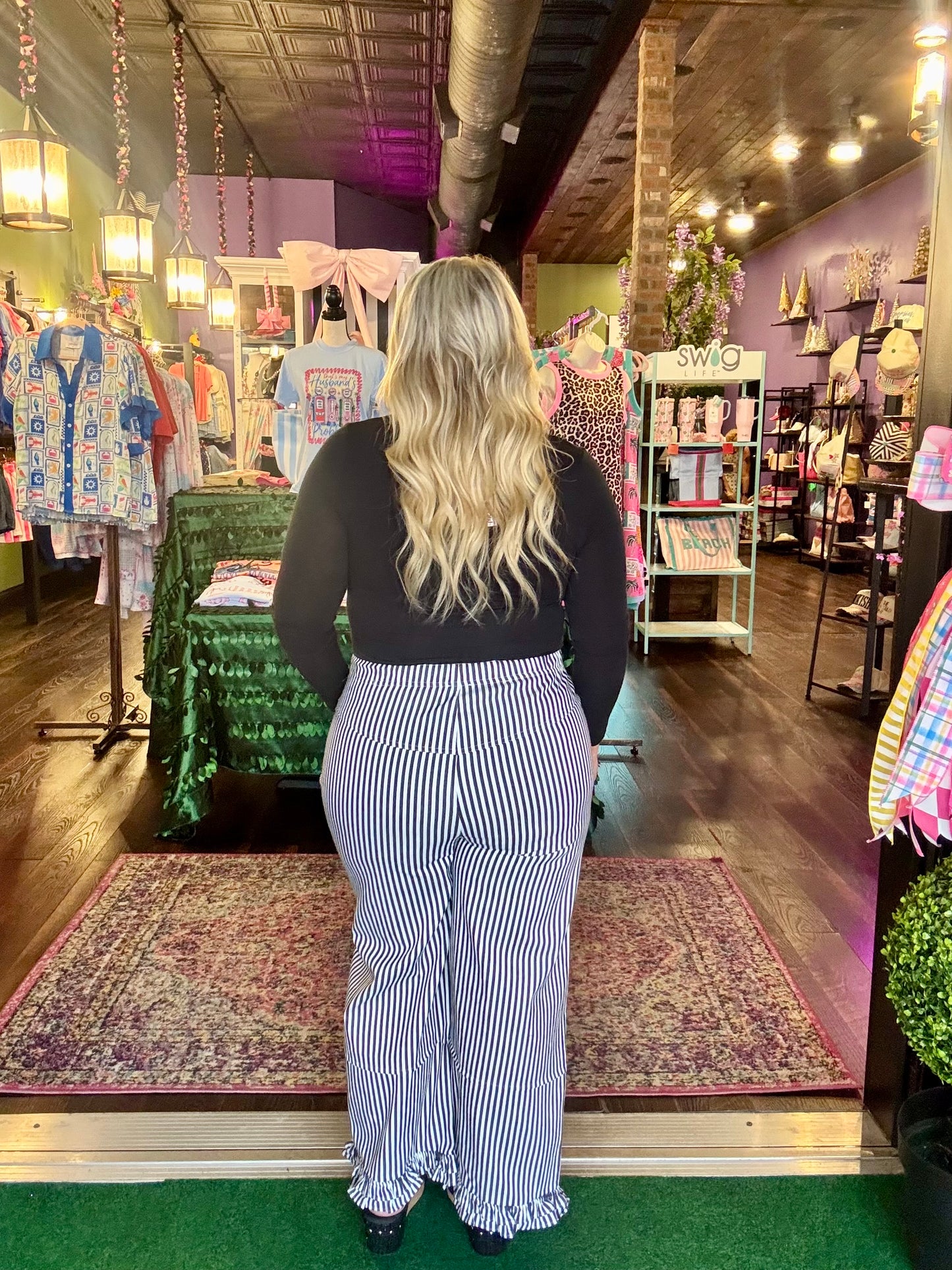 Autumn Avenue Striped Pants