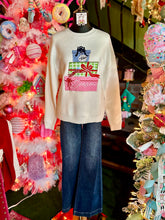 Load image into Gallery viewer, Christmas Present Patchwork Knit Sweater
