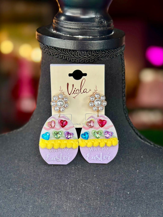 Happy Easter Egg Earrings