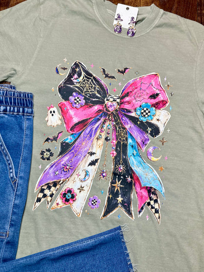 Comfort Colors Halloween Bow T-Shirt
