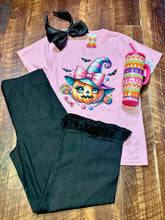 Load image into Gallery viewer, Comfort Colors Coquette Jack O’ Lantern Witch T-Shirt
