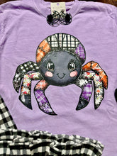 Load image into Gallery viewer, Comfort Colors Coquette Patchwork Spider T-Shirt
