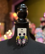 Load image into Gallery viewer, Mardi Gras Jester earrings
