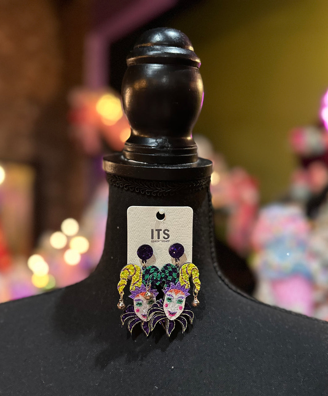 Mardi Gras Jester earrings