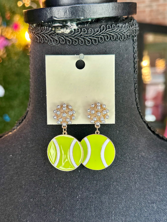 Tennis Ball Earrings