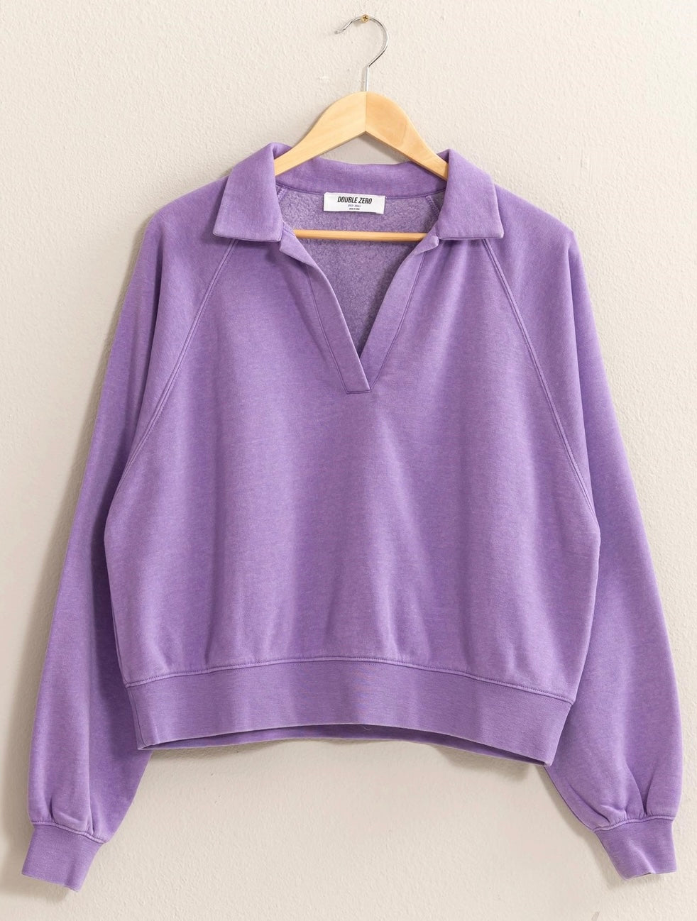 Lavender Collared Pull Over