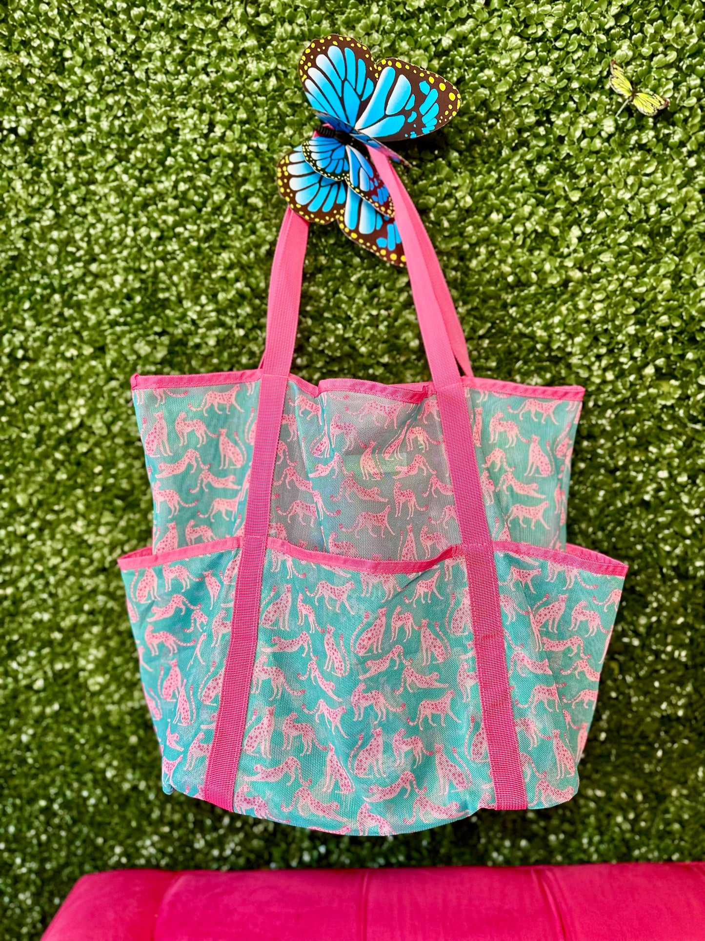 On The Move Mesh Beach Bag