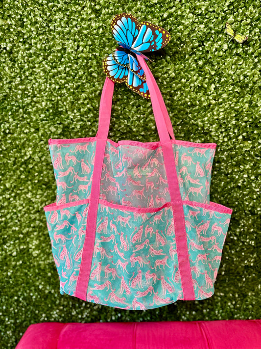 On The Move Mesh Beach Bag