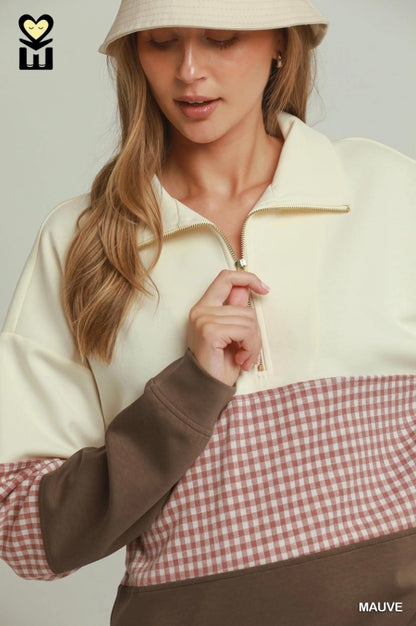 Autumn Picnic Half-Zip Pullover