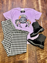 Load image into Gallery viewer, Comfort Colors Coquette Patchwork Spider T-Shirt
