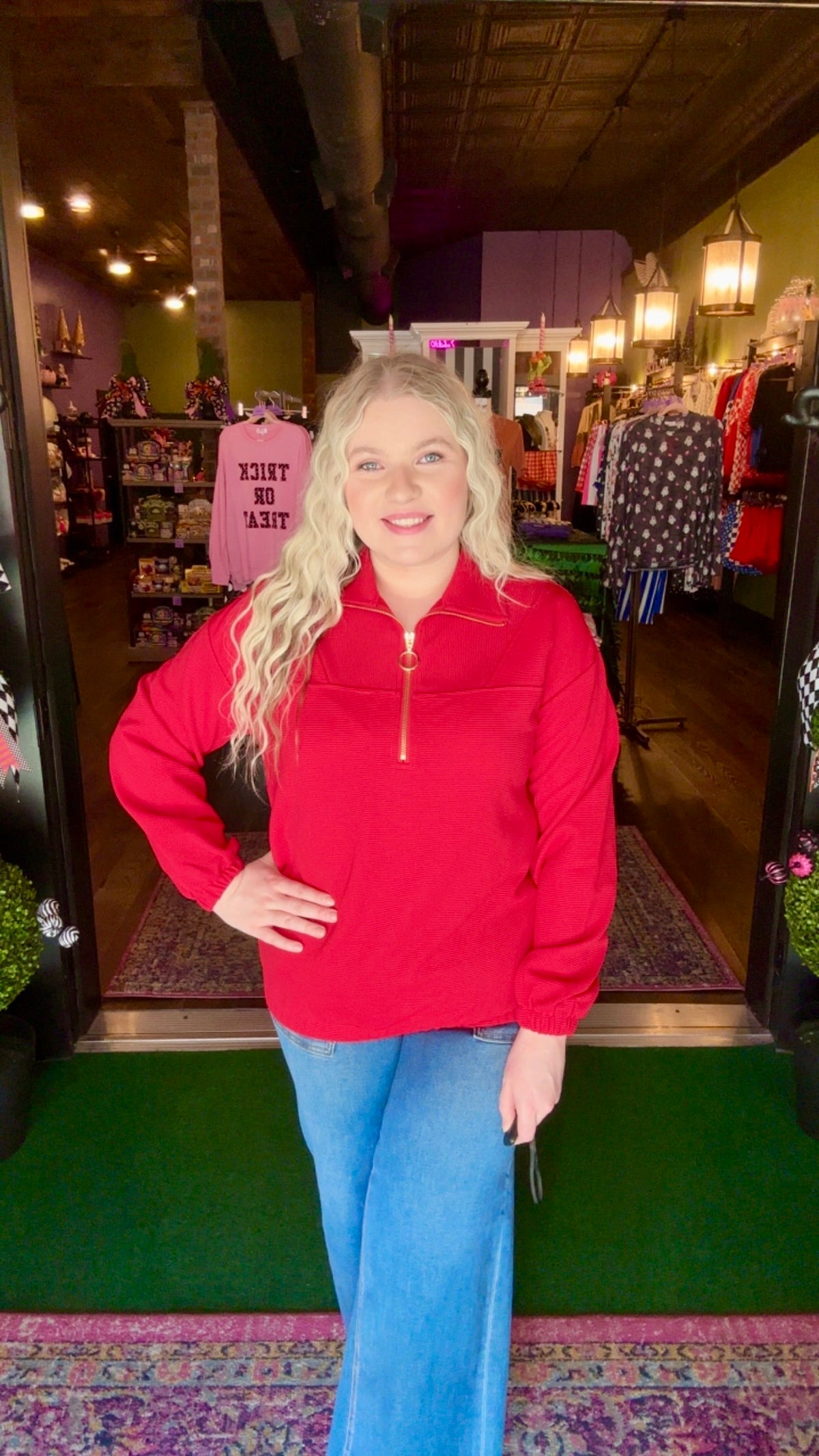 Crimson Comfort Quarter Zip