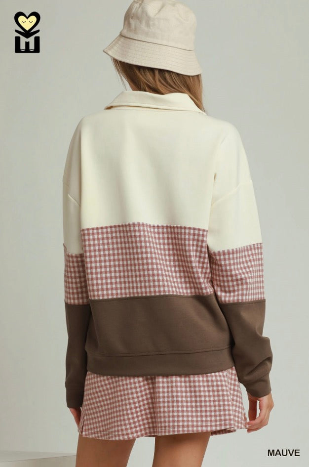 Autumn Picnic Half-Zip Pullover