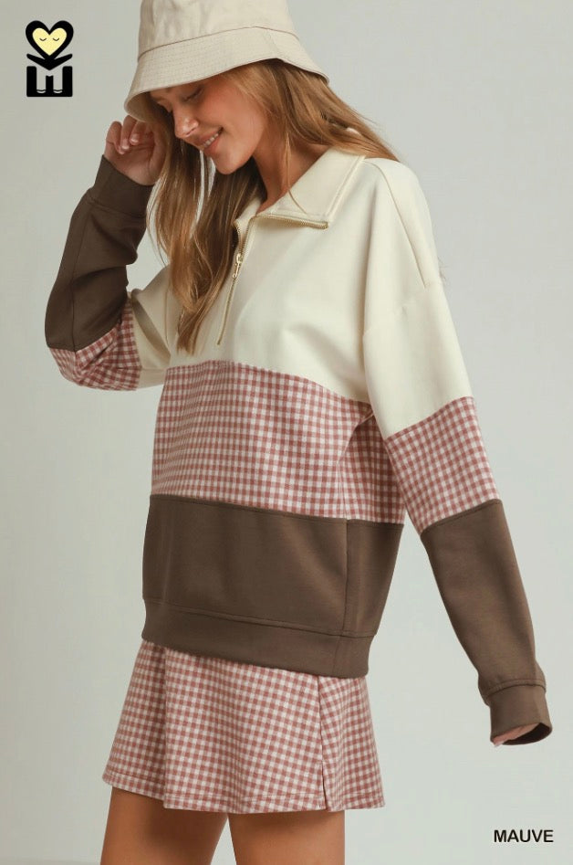 Autumn Picnic Half-Zip Pullover