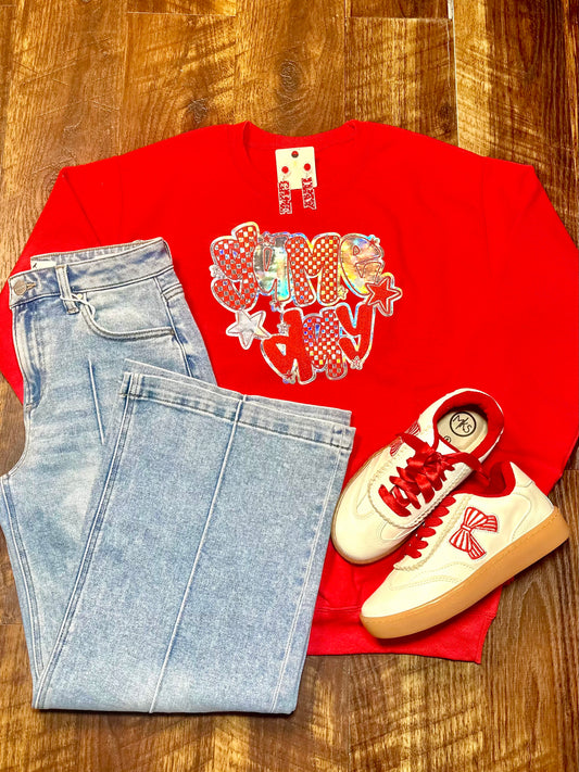 Red Game Day Sweatshirt
