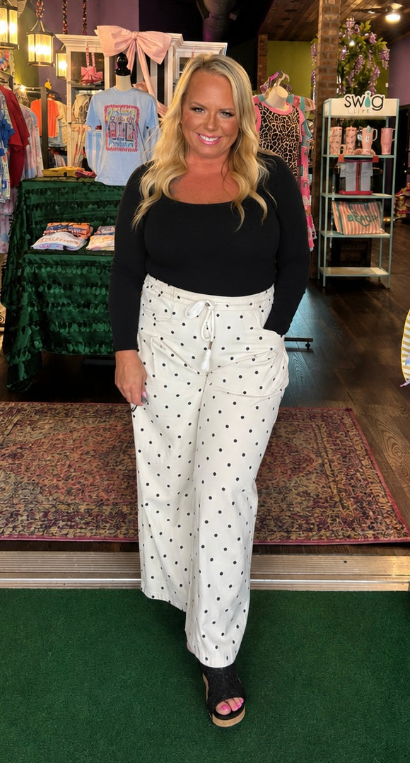 Sunday Stroll Polka Dot Pants