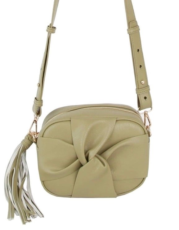 Nataly Sage Front Knot Crossbody