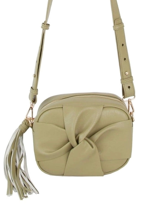 Nataly Sage Front Knot Crossbody