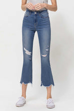 Load image into Gallery viewer, High Rise Crop Flare Jeans
