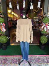 Load image into Gallery viewer, Coco Ruffle Sleeve Ribbed Top
