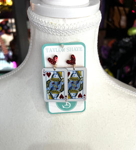 Taylor Shaye Queen of Hearts earrings