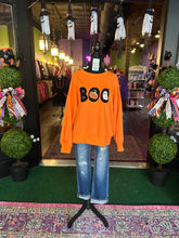 Load image into Gallery viewer, Orange &quot;BOO&quot; Sweatshirt
