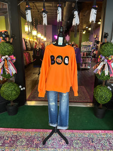 Orange "BOO" Sweatshirt