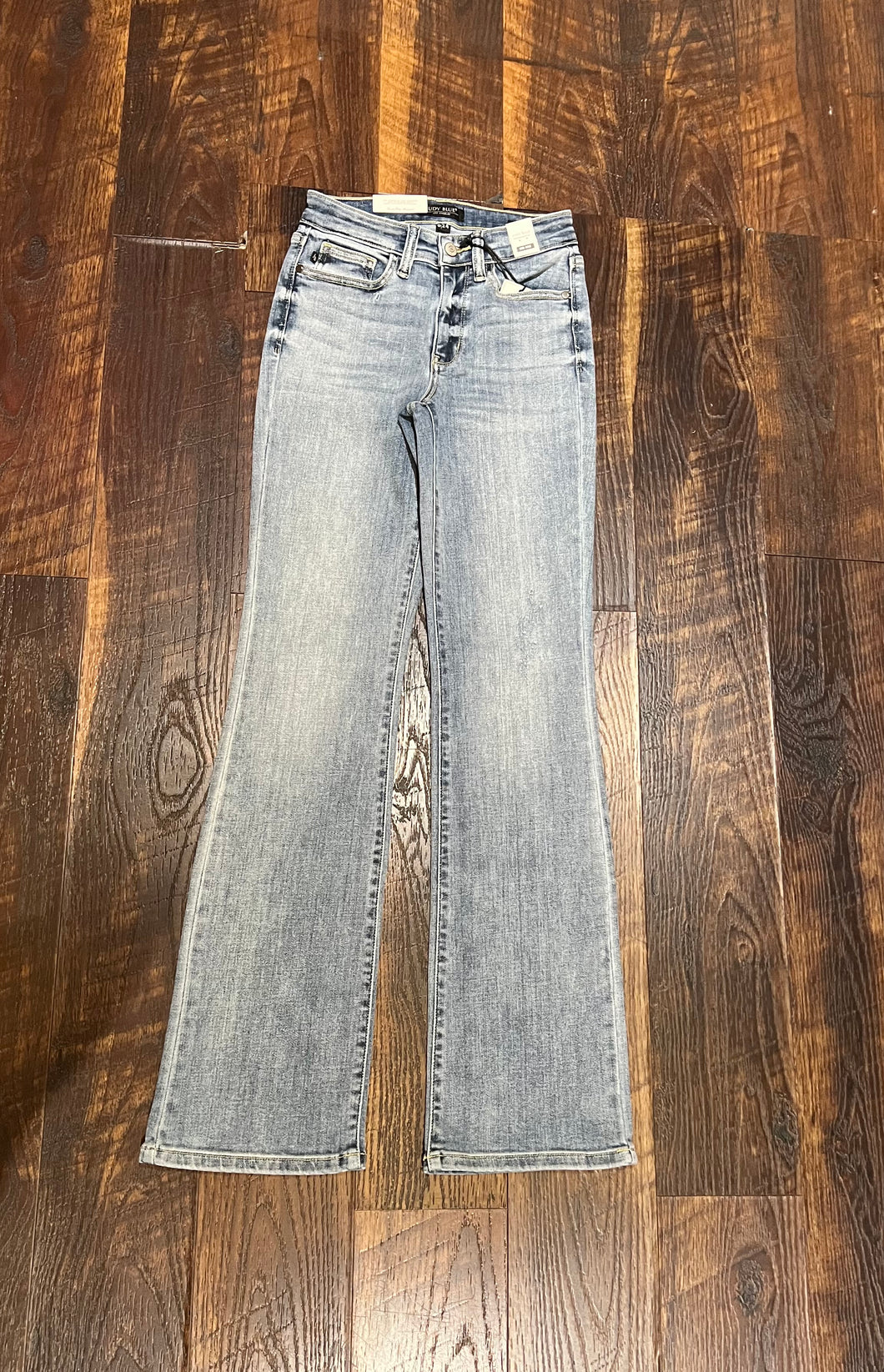 Medium wash High-rise Bootcut jeans