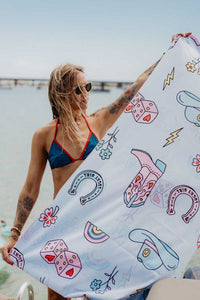 Lucky Cowgirl Quick Dry Towel