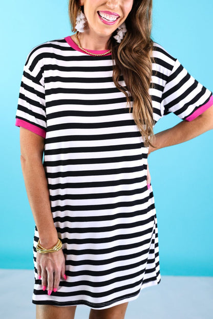 Living in Stripes T-shirt Dress