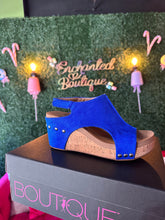 Load image into Gallery viewer, Corkys Electric Blue Wedges
