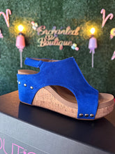Load image into Gallery viewer, Corkys Electric Blue Wedges

