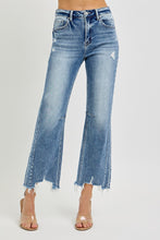 Load image into Gallery viewer, Risen Medium Wash High Rise Crop Straight Jeans
