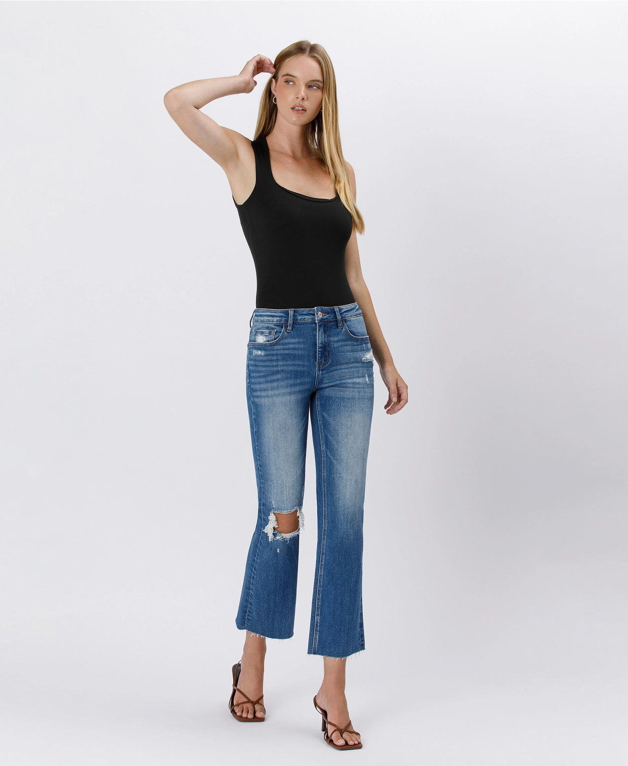 Lovervet High Rise Kick Flare Jeans
