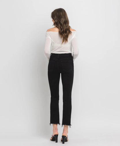 Lovervet Black Denim Straight Leg Jeans