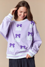 Load image into Gallery viewer, Purple Lace Ghost Sweatshirt
