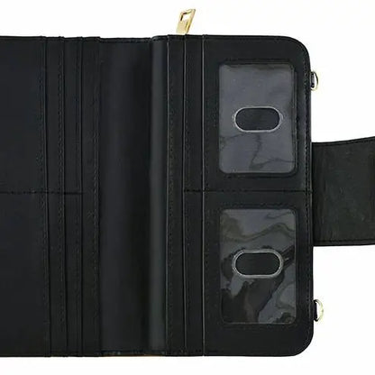 Tan & Black Faux Suede Wallet