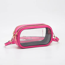 Load image into Gallery viewer, Double Zipper Oval Clear Bags

