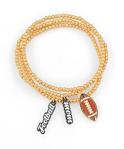 Football Mom Bracelet Set