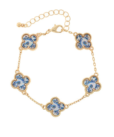 Floral Clover Bracelet