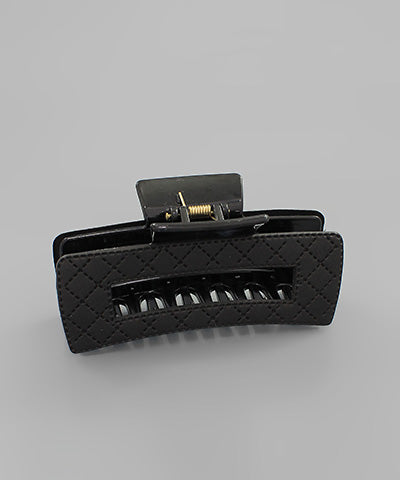 Quilted Rectangle Claw Clips