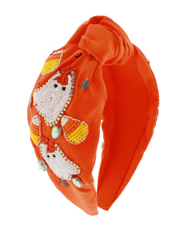 Halloween Ghost & Candy Corn Headband