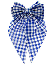 Load image into Gallery viewer, Checkered Bow Hair Clips
